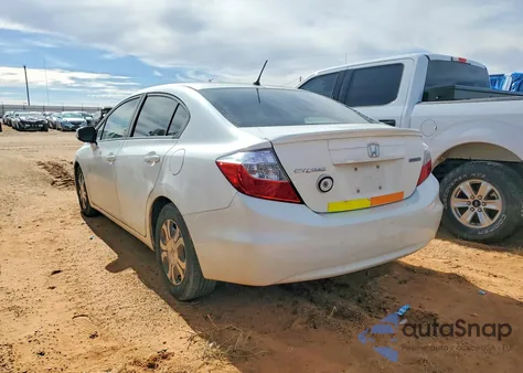 2012 Honda Civic Hybrid из США, поврежденный, VIN JHMFB4F27CS000833